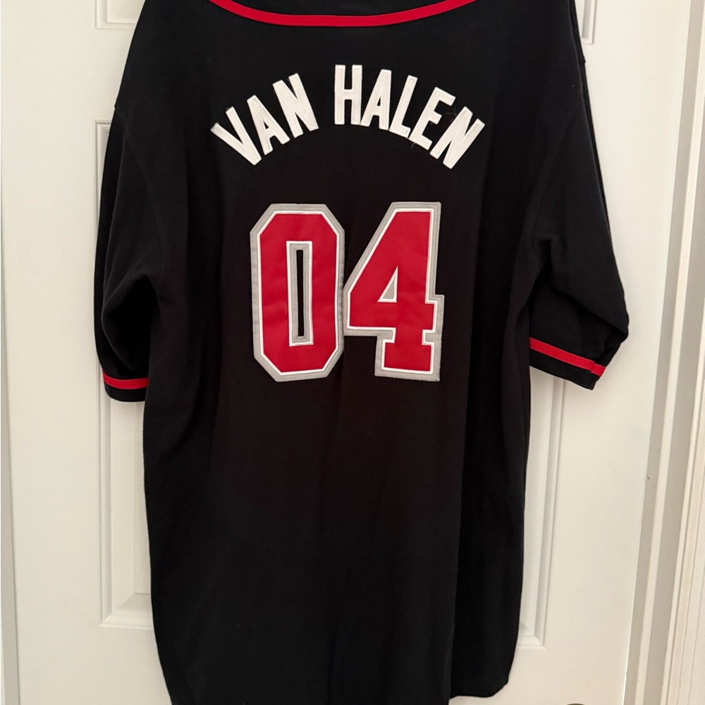 Van Halen Black and Red Men's Jersey Shirt - Picture 2 of 9